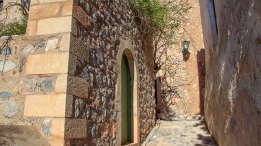 Monemvasia, a historical castle town built on a rock island, Lakonia, Peloponesse, Greece