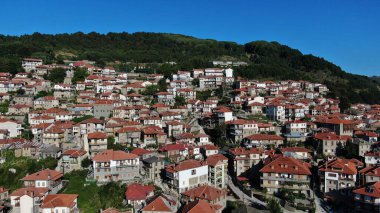 Metsovo city, aerial view, Epirus, Greece