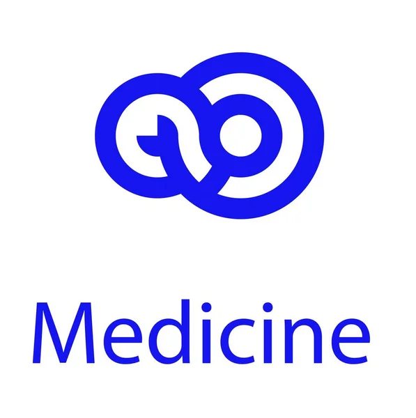 Красивый Логотип Медицинской Клиники — стоковое фото