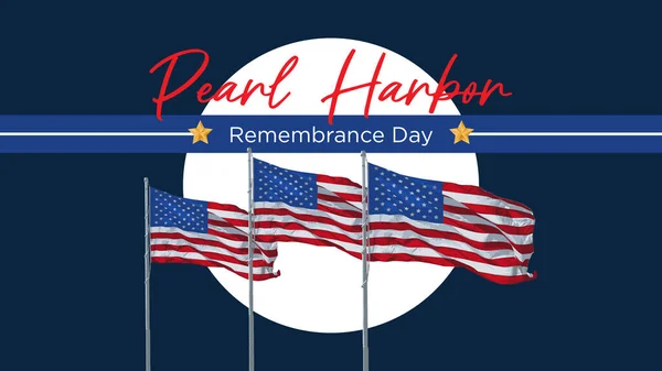 Pearl Harbor Emléknap Vektor Háttér — Stock Vector