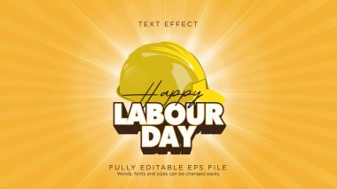 İşçi Bayramı Yazı Tipi Efekti Biçimi