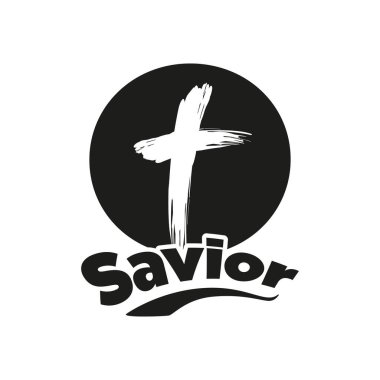 Kurtarıcı Logosu Siyah ve Beyaz