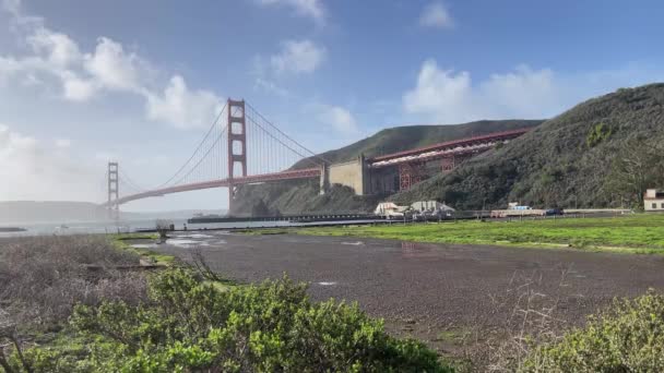Famous Golden Gate Bridge Seen One Its Viewpoints You Can — Vídeo de Stock
