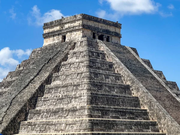 Pirámide Kukulkan Ciudad Mexicana Chichén Itzá Concepto Viaje Pirámides Mayas — Foto de Stock