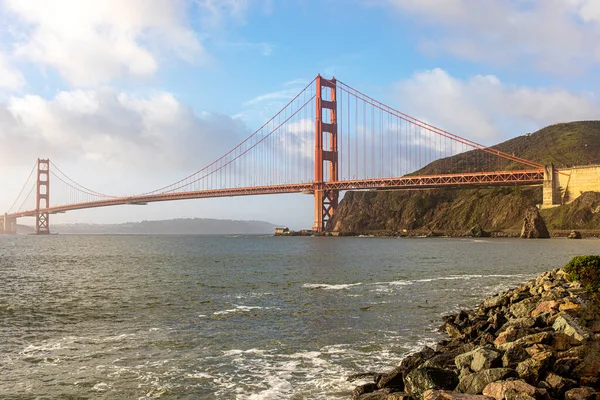 Foto Van Golden Gate Bridge San Francisco Hele Baai Van — Stockfoto