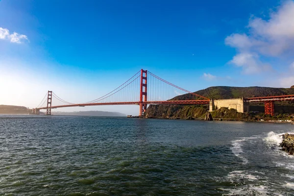 Golden Gate Bridge Van San Francisco Baai Van Californische Stad — Stockfoto