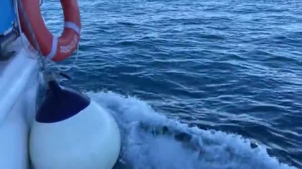 Kaliforniya Körfezi Ndeki Hızlı Yelkenli Gemi Cape Saint Luke Kemeri — Stok video