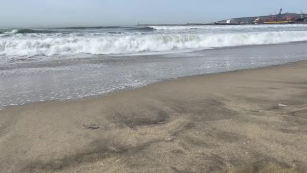 Una Bellissima Spiaggia Nella Città Messicana Ensenada Nello Stato Della — Video Stock