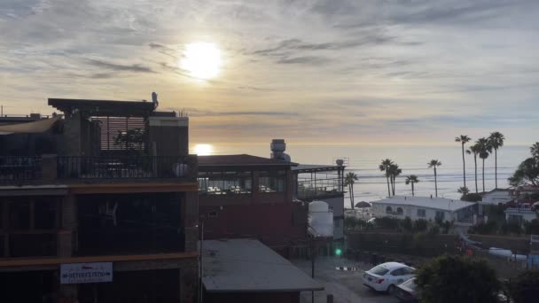 Panoramatický Pohled Humří Restauraci Rybářské Vesnici Puerto Nuevo Státě Baja — Stock video