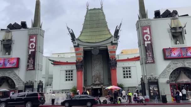 Los Angeles California Usa October 2023 Walking Chinese Theater Walk — Stock Video