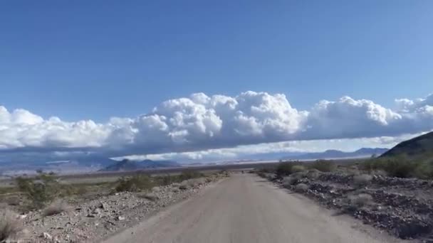 Autobahn Die Die Mojave Wüste Bundesstaat Kalifornien Und Nevada Durchquert — Stockvideo