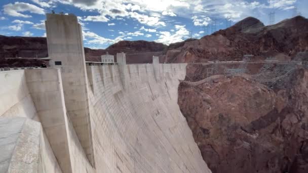 Wall Hoover Dam Border States Arizona Nevada United States America — Stock Video