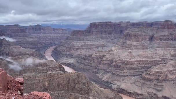 Punto Aquila Del Colorado Canyon National Park Confine Tra Arizona — Video Stock