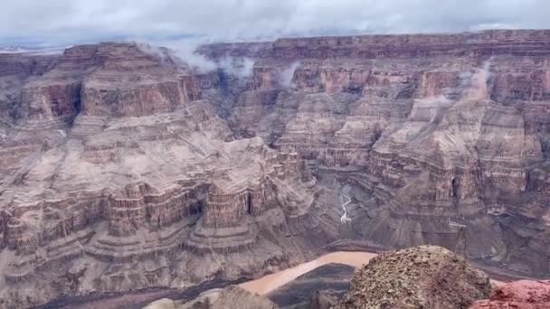 Der Berühmte Guano Point Colorado Canyon Nationalpark Der Grenze Zwischen — Stockvideo
