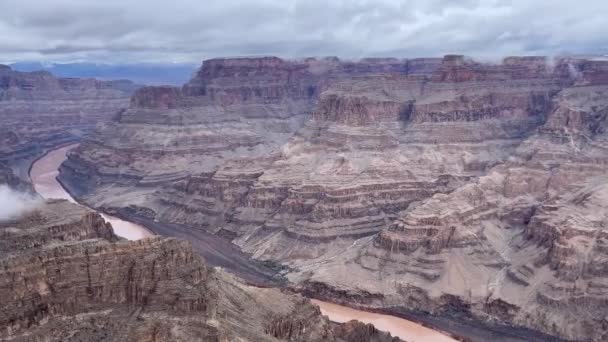 Het Beroemde Guano Uitkijkpunt Westelijke Regio Van Grand Canyon Van — Stockvideo