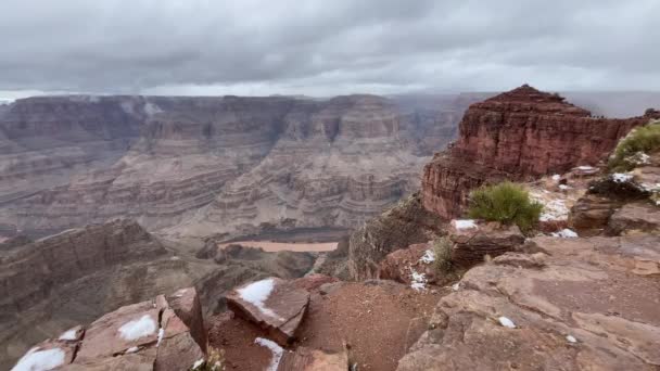 Famoso Ponto Vista Ocidental Grand Canyon National Park Estado Arizona — Vídeo de Stock