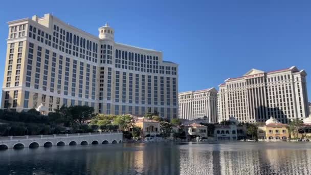 Las Vegas États Unis Octobre 2023 Célèbre Spectaculaire Hôtel Casino — Video