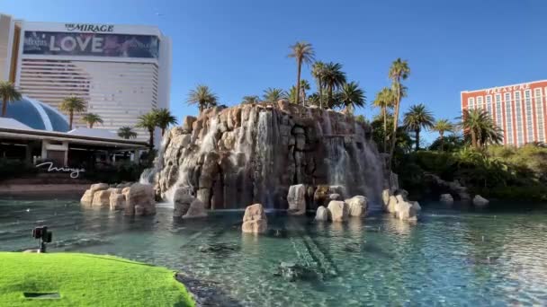 Las Vegas Abd Ekim 2023 Nanılmaz Otel Kumarhane Tatil Beldesi — Stok video