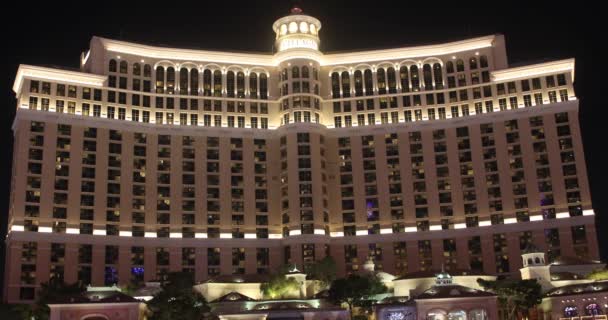 Las Vegas Sua Noiembrie 2023 Vedere Fantastică Hotelului Bellagio Lacul — Videoclip de stoc
