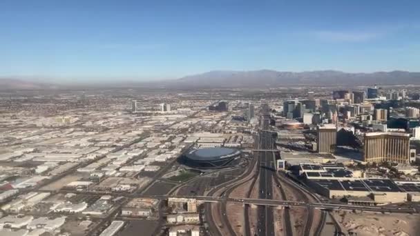 Las Vegas December 2023 Opstijgen Vanaf Mccarran International Airport Aan — Stockvideo