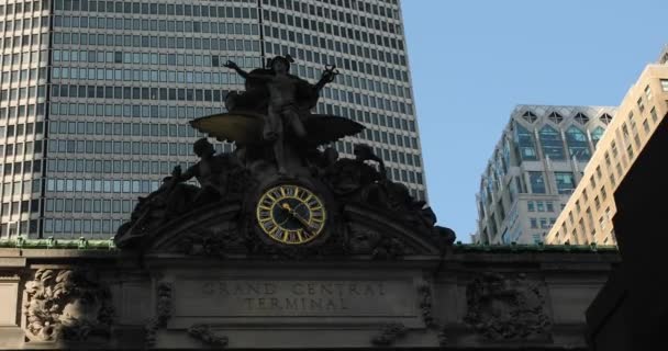 Den Vackra Grand Central Terminal New York Usa Den Största — Stockvideo