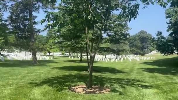 Washington Verenigde Staten December 2023 Arlington National Cemetery Beroemdste Militaire — Stockvideo