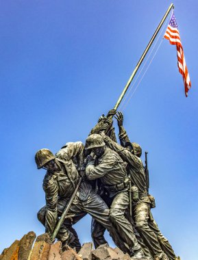 Washington DC, ABD; 2 Haziran 2023: Iwo Jima, ABD Deniz Kuvvetleri Savaş Anıtı (Virginia)).