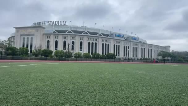 Nova Iorque Eua Janeiro 2024 Vista Panorâmica Espetacular Famoso Estádio — Vídeo de Stock