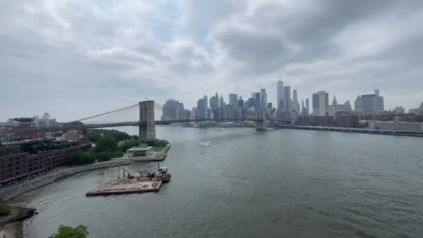 New York Abd Ocak 2024 Manhattan Brooklyn Dünyaca Ünlü Ilçelerini — Stok video