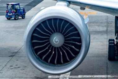 New York, ABD; 4 Haziran 2023: John F. Kennedy Uluslararası Havalimanı 'na park etmiş Idlewild Havaalanı (ABD), kalkışa hazırlanıyor..