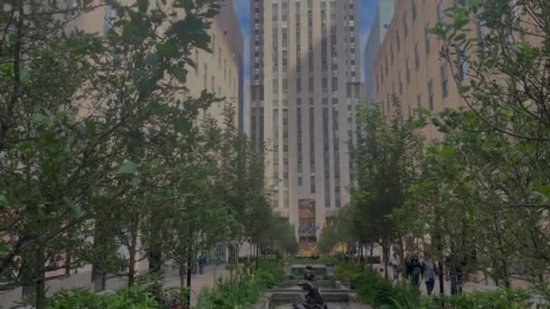 Нью Йорк Сша Января 2024 Года Знаменитое Знаковое Величественное Здание — стоковое видео