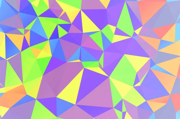 Cenário Mosaico Multicolorido Abstrato Fundo Poligonal Baixo Geométrico Elemento Design — Vetor de Stock