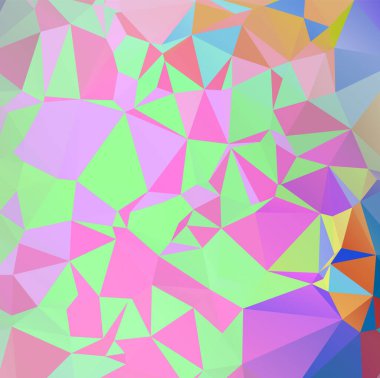 Soyut Renk Çokgen Arkaplan Tasarımı, Soyut Geometrik Origami Biçimi Gradyan ile Vecto