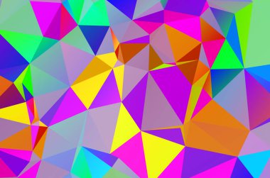 Abstract geometrical background consisting of multicolored triangular polygon
