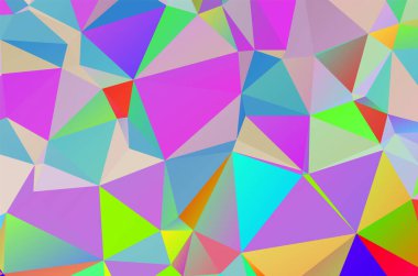Abstract geometrical background consisting of multicolored triangular polygon