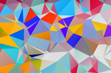Abstract geometrical background consisting of multicolored triangular polygon