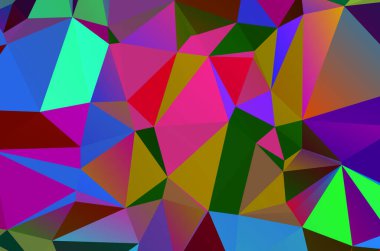 Abstract geometrical background consisting of multicolored triangular polygon