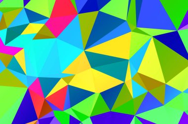 Light Multicolor, Rainbow vector abstract polygonal texture. Colorful illustration in abstract style with gradient. Brand new style for your business design