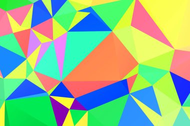 Abstract geometrical background consisting of multicolored triangular polygon