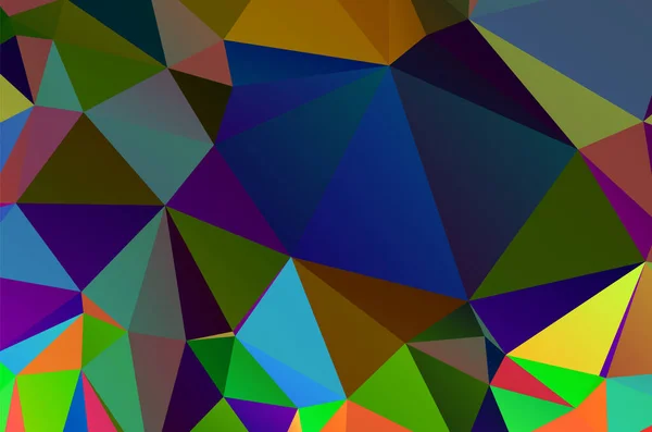 Abstract Geometrical Background Consisting Multicolored Triangular Polygon — Image vectorielle