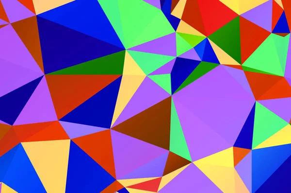 Light Multicolor Rainbow Vector Abstract Polygonal Texture Colorful Illustration Abstract — Vetor de Stock