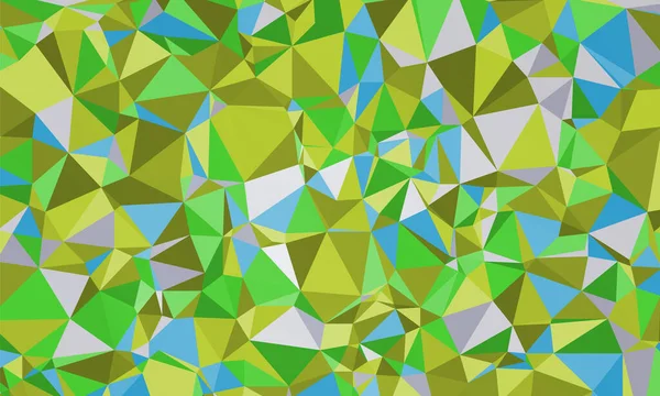 Fond Mosaïque Polygonale Abstrait Vert Bleu Illustration Vectorielle — Image vectorielle