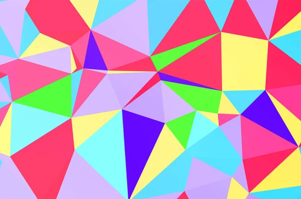 Light Multicolor Rainbow Vector Abstract Polygonal Texture Colorful Illustration Abstract — Vetor de Stock