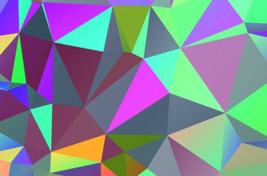 Light Multicolor, Rainbow vector abstract polygonal texture. Colorful illustration in abstract style with gradient. Brand new style for your business design