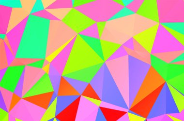 Light Multicolor, Rainbow vector abstract polygonal texture. Colorful illustration in abstract style with gradient. Brand new style for your business design