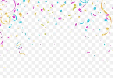 Lettering Happy Birthday To You balloons Colorful Party Flags And Ribbons Falling On Background. Celebration Event & Happy Birthday. Multicolor. Vector