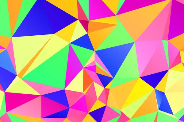 Abstract Colorful Background Consisting Triangles Different Sizes Shapes — Stock Vector