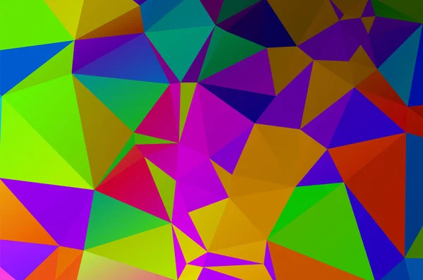 Sfondo Astratto Costituito Triangoli Colorati Illustrazione Vettoriale Stile Piatto — Vettoriale Stock