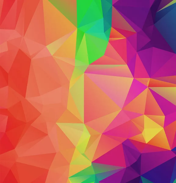 Абстрактный Геометрический Фон Треугольников Цветная Мозаика Векторная Иллюстрация — стоковый вектор