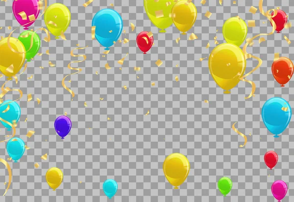 Background Design Many Balloons Illustration — Vettoriale Stock